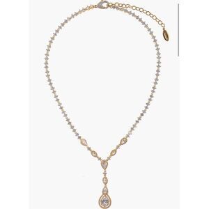 ZAXIE By Stefanie Taylor Cubic Zirconia Lariat Necklace